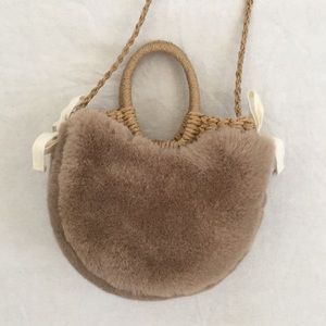 Zara Fuzzy Basket Bag